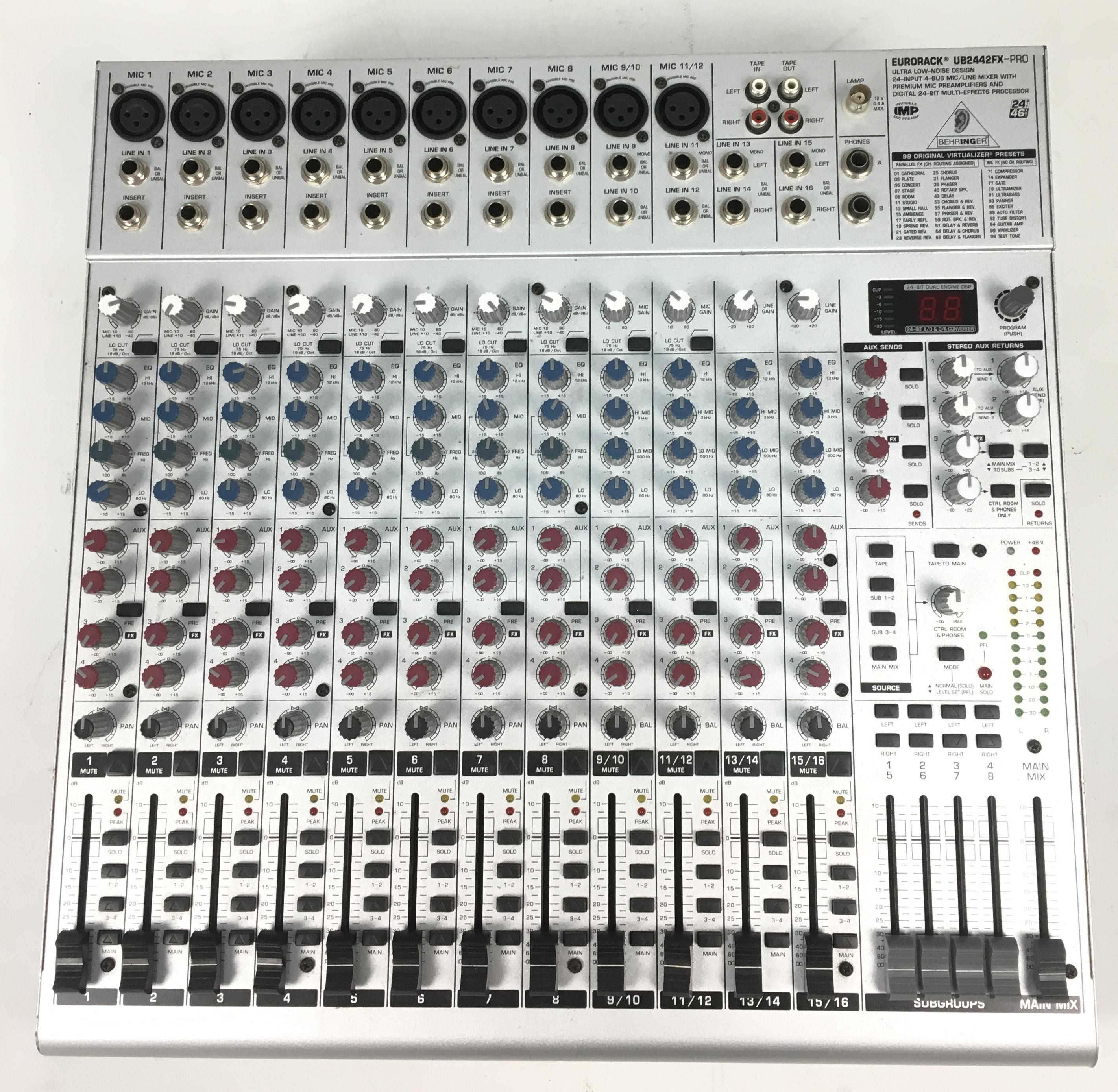 BEHRINGER ベリンガー UB2442FX-PRO ミキサー 動作品 Behringer | Product | UB2442FX-PRO