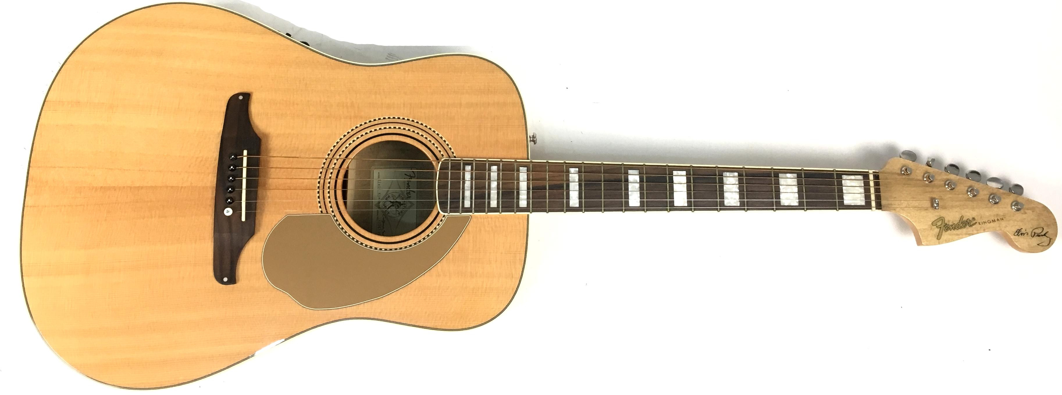 Chitarra Acustica Fender Elvis Kingman Natural con custodia rigida