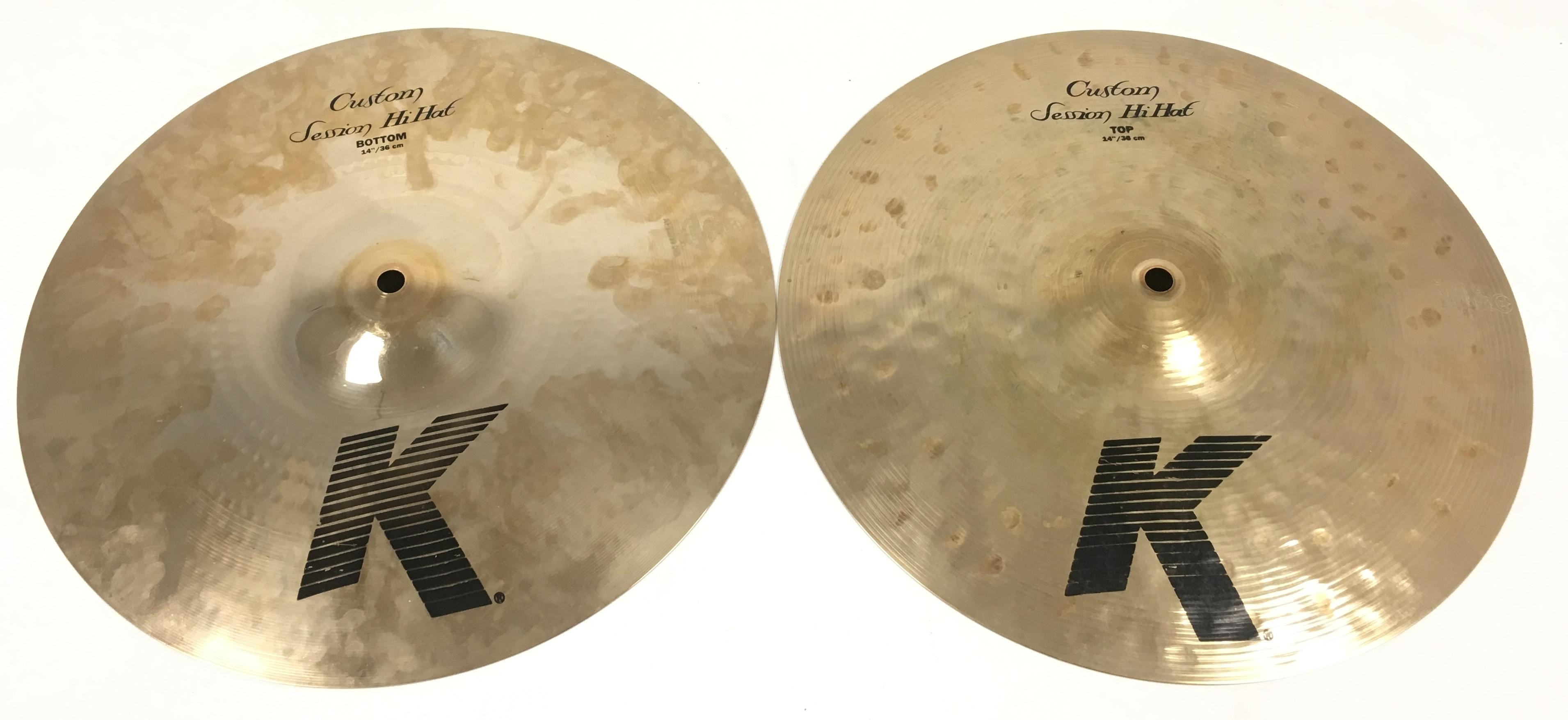 パーカッション・打楽器 k costom session hat \"14 Zildjian K Custom Session HiHat 14 pair [NKZL14CSHH] ｜イケベ楽器