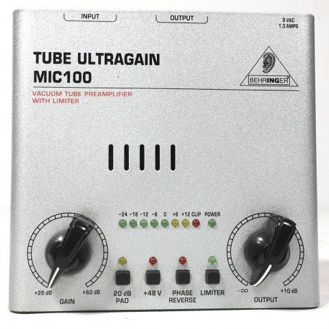 Behringer Tube Ultragain MIC100 preamplificatore microfonico valvolare