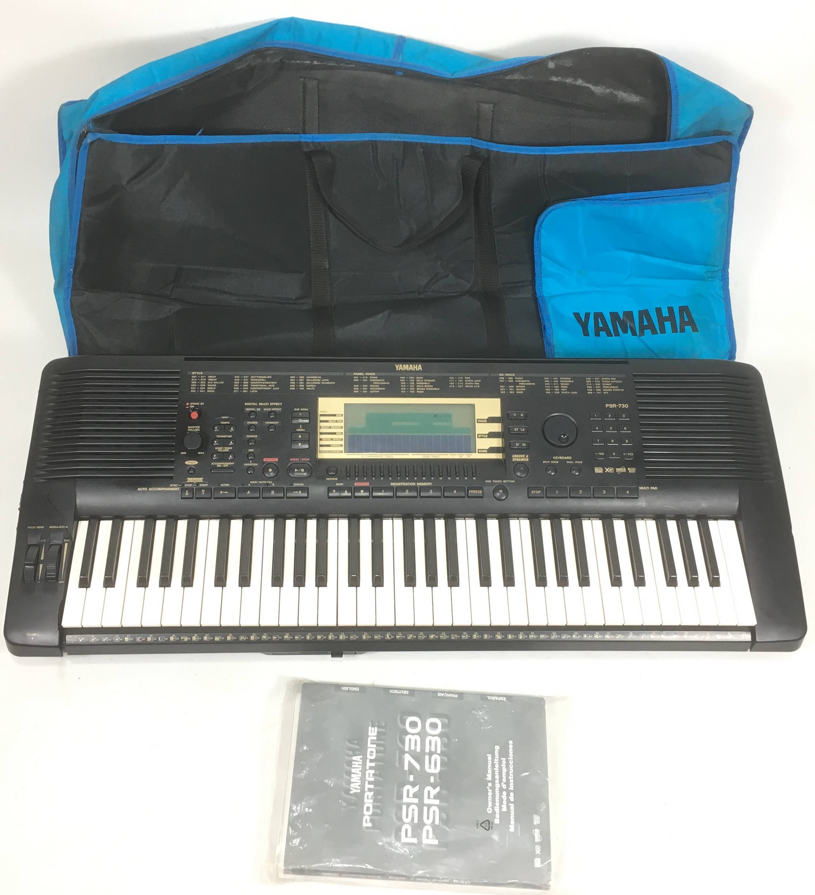 Yamaha PSR 730 con custodia e manuale Workstation Yamaha