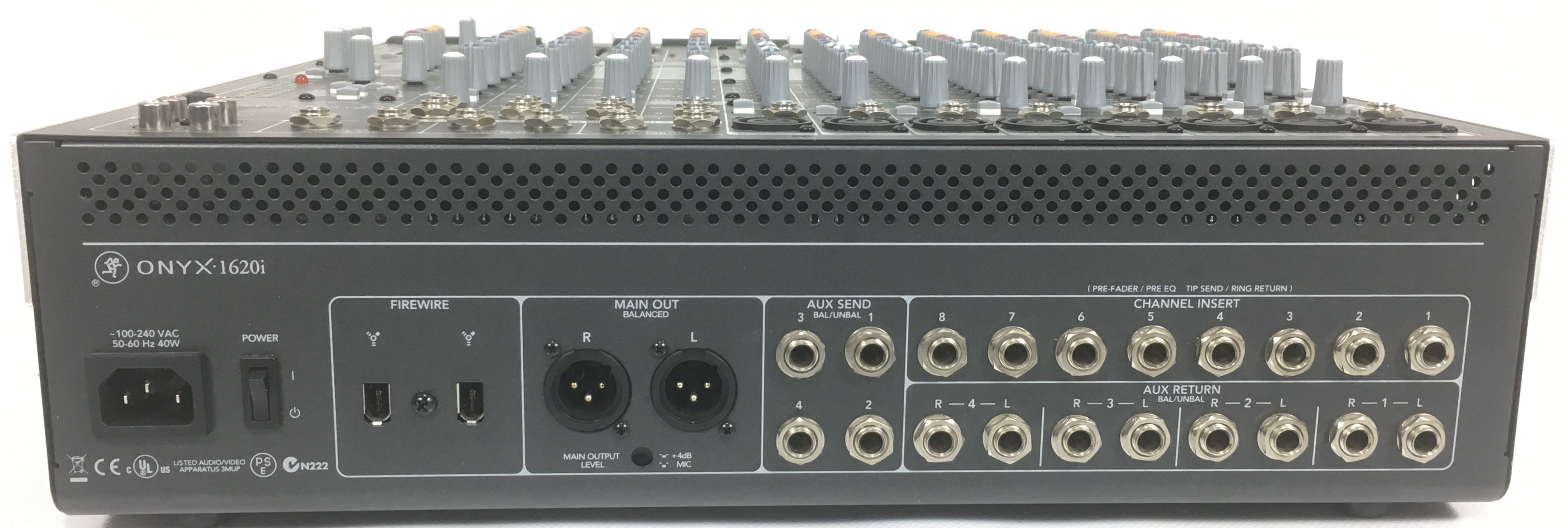 Mackie Onyx 1620i mixer e scheda audio multi canale Mixer Mackie