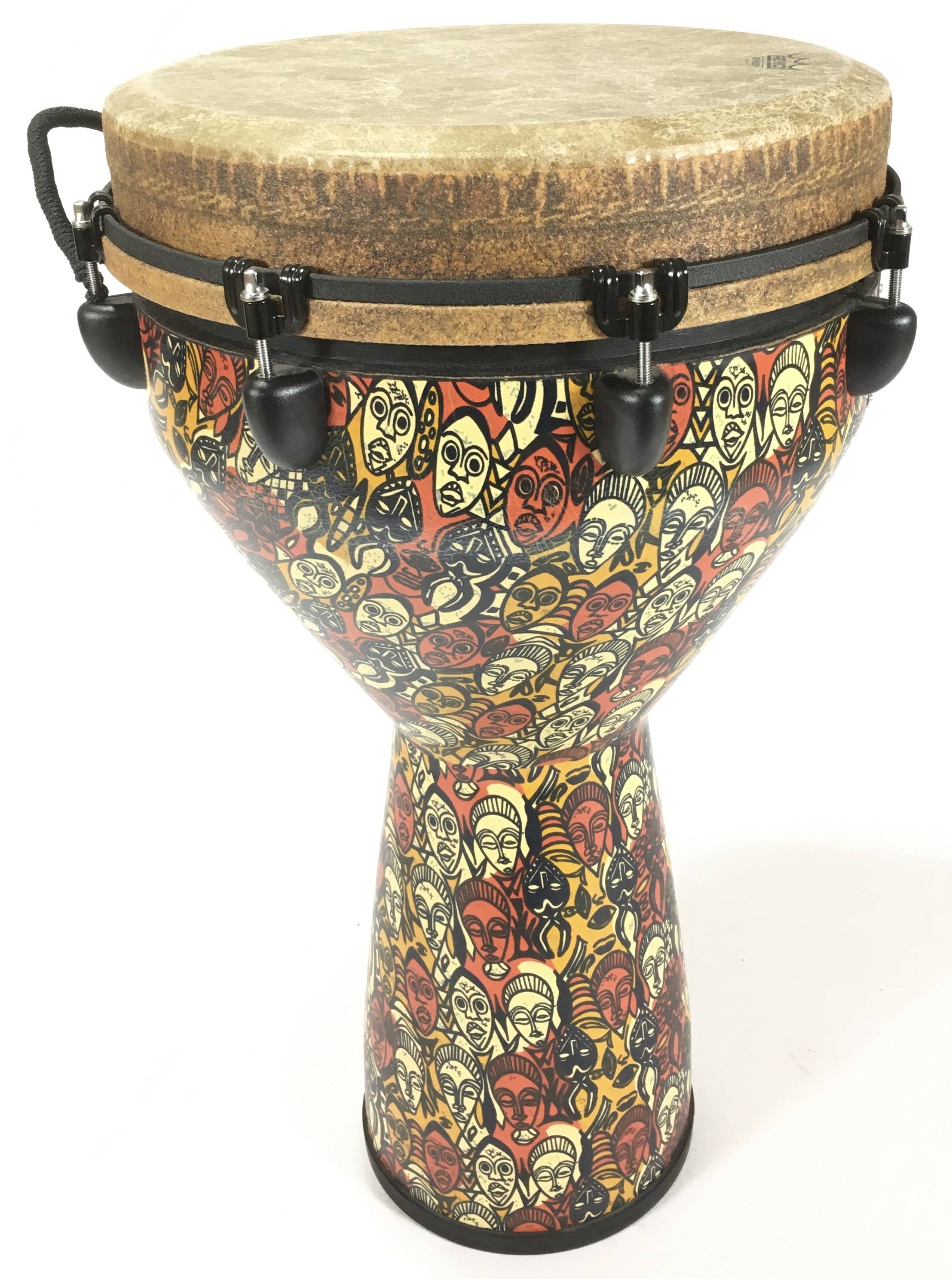 Remo Djembe 14 Multi Mask Leon Mobley Percussioni Remo