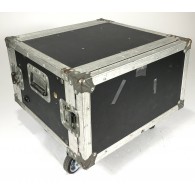 Proel Flight case 6 unità in legno con ruote