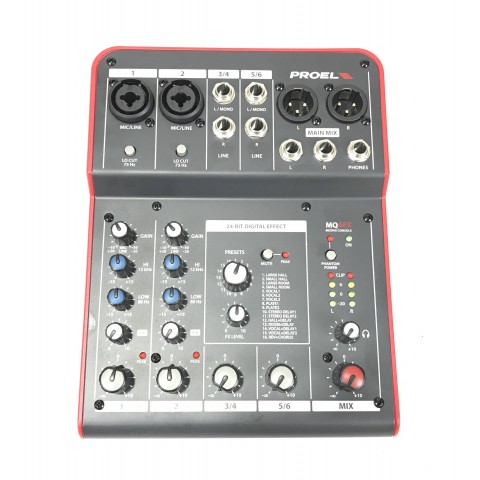 Proel MQ6FX mixer con effetti