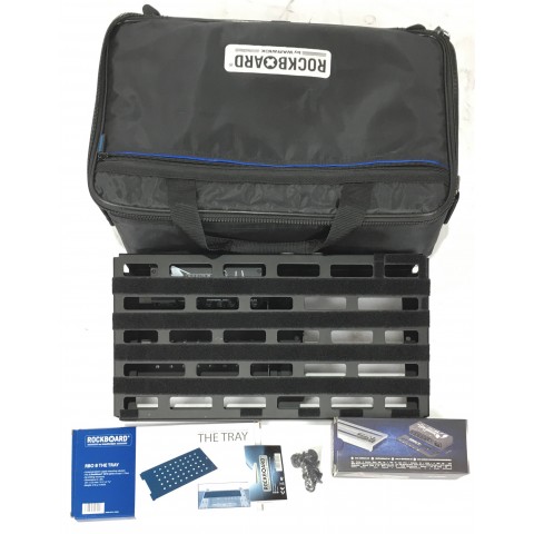 Rockboard Pedalboard TRES 3.0 + MOD 1 V2 TRS & XLR Patchbay + The Tray