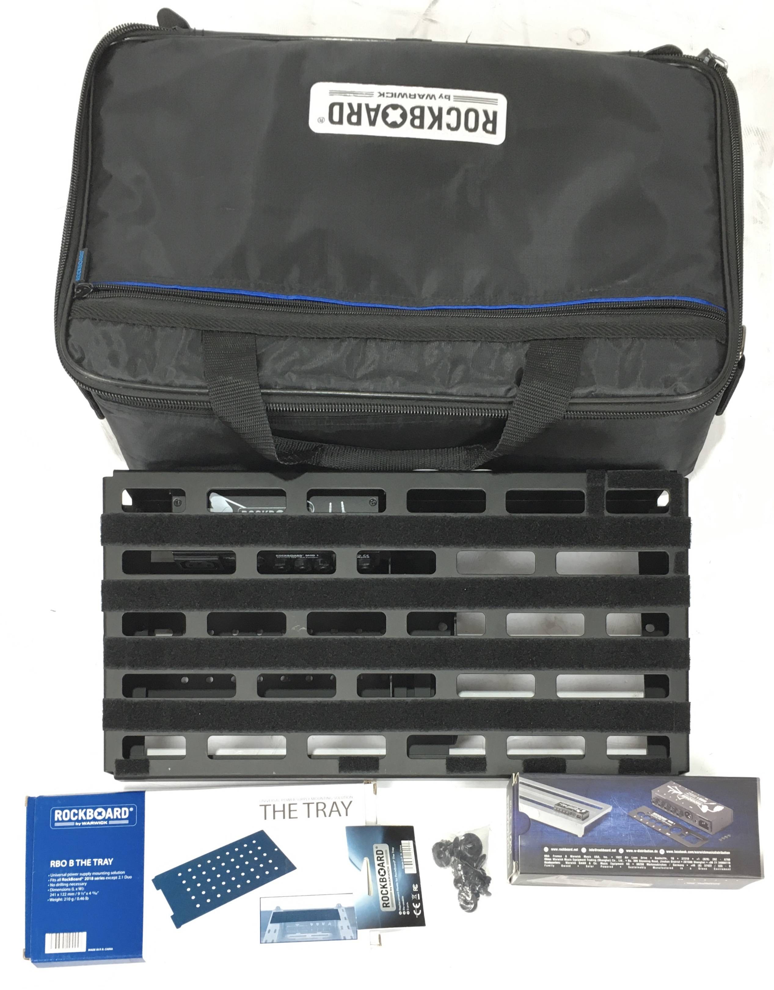 Rockboard Pedalboard TRES 3.0 + MOD 1 V2 TRS & XLR Patchbay + The T...