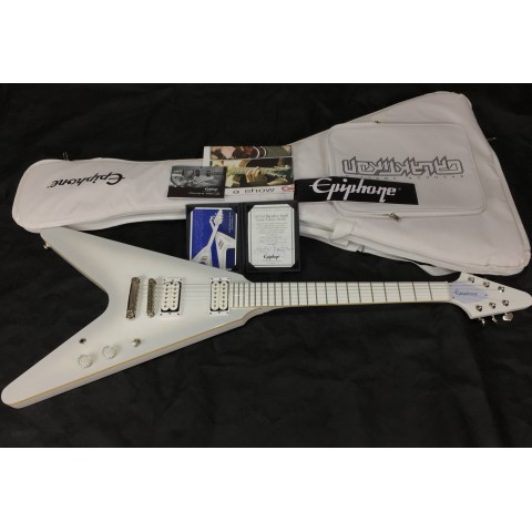 Epiphone Flyng V Snow Falcon Brendon Small
