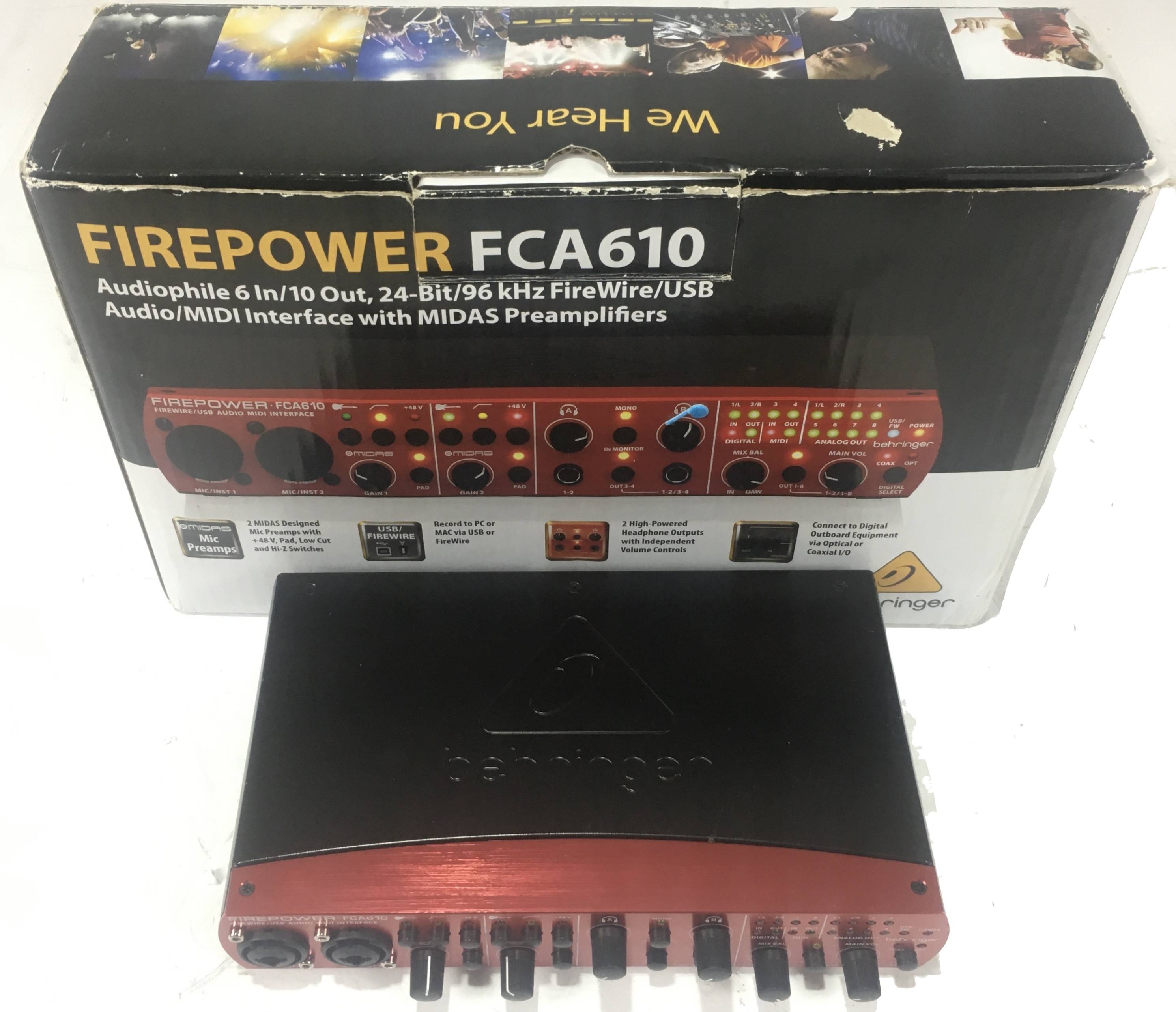 Behringer Firepower FCA610 Schede Audio Behringer