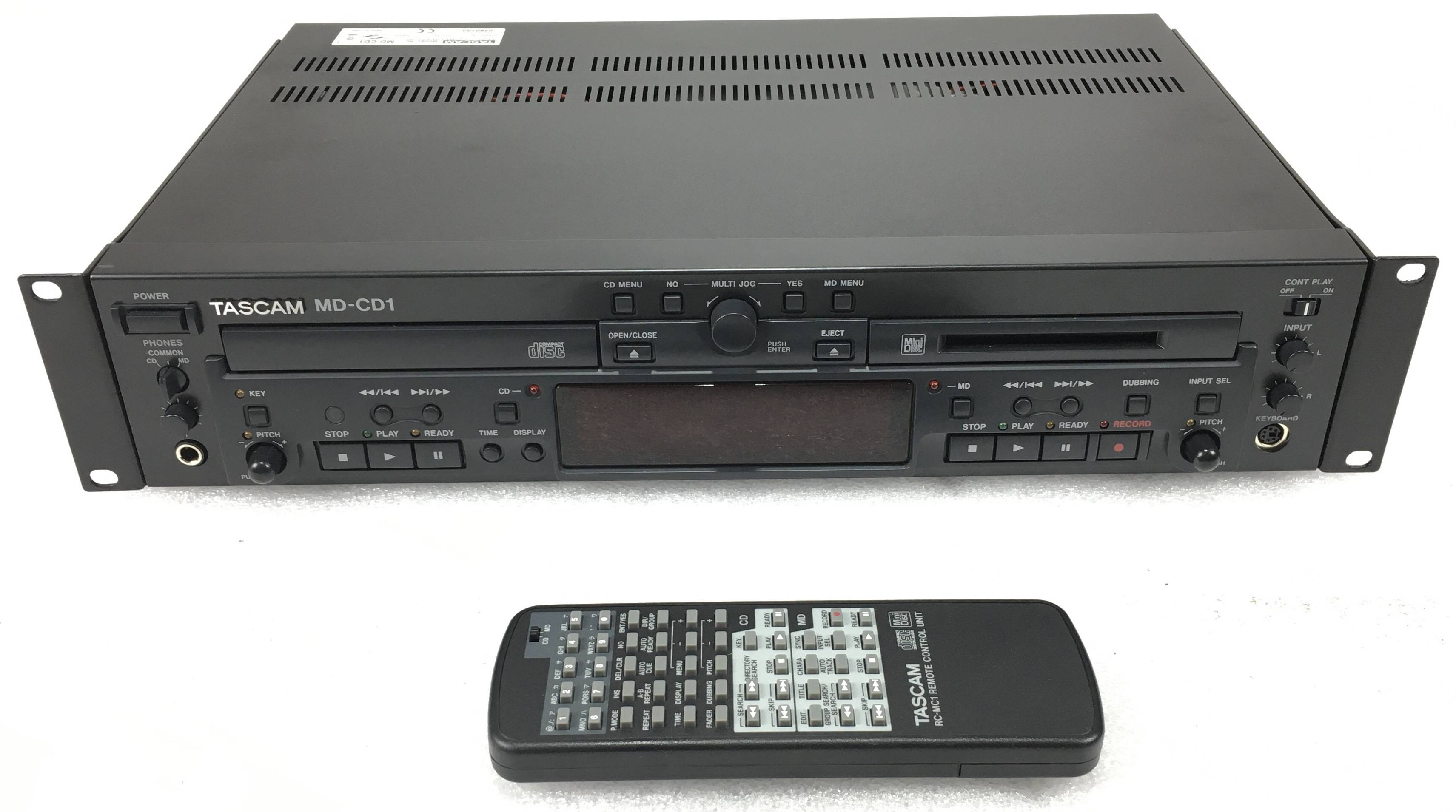 Tascam MDCD1 lettore CD e Minidisc Schede Audio Tascam