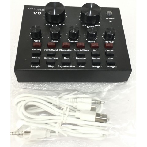 V8 Soundcard scheda audio con effetti