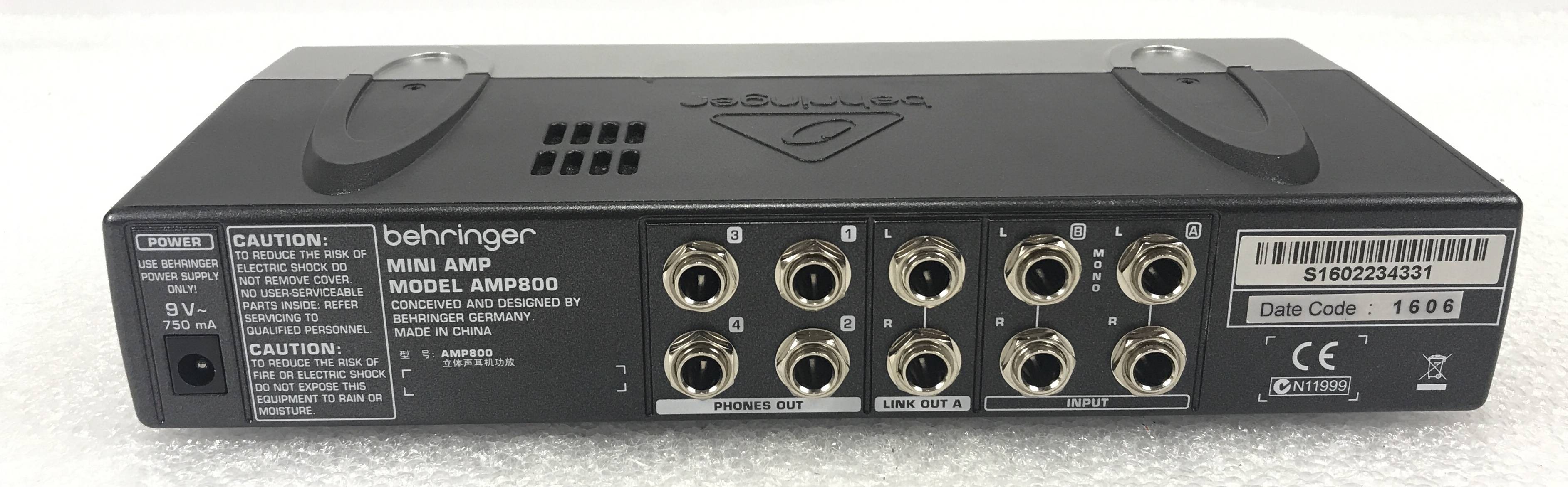 Behringer Miniamp Amp800 Effetti e Processori Behringer