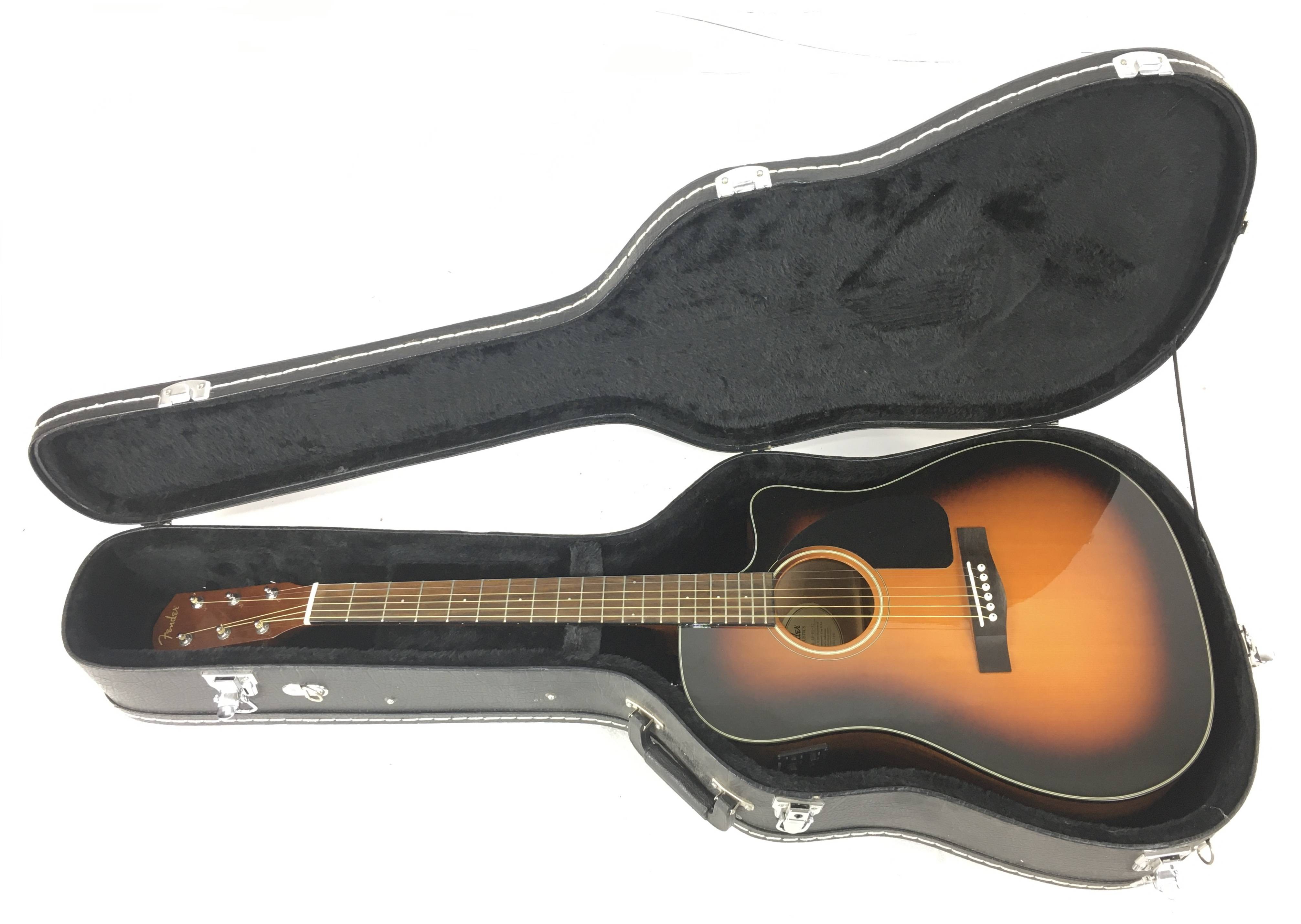 Chitarra Acustica Fender CD-60CE SB-DS-V2 con custodia rigida