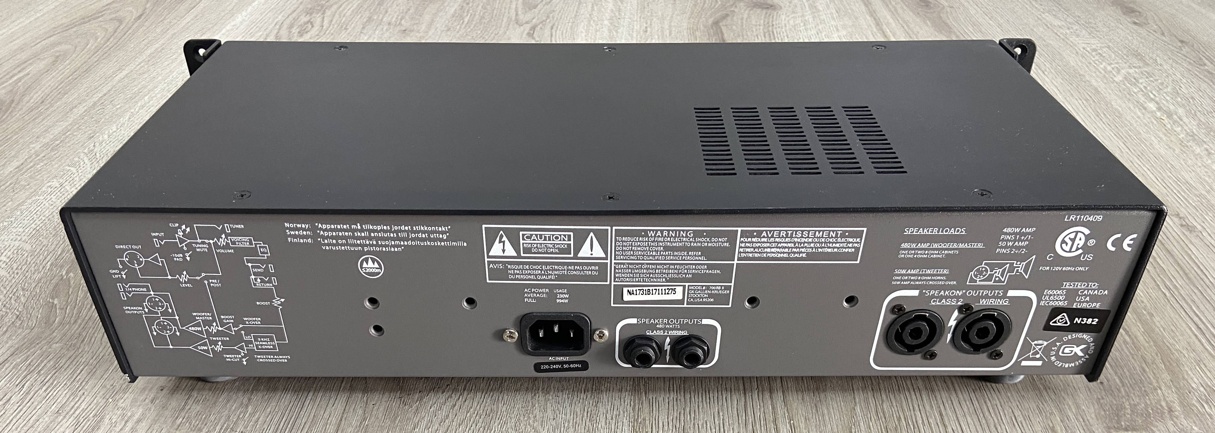 Gallien Krueger 700RB | Amplificatori Gallien & Krueger