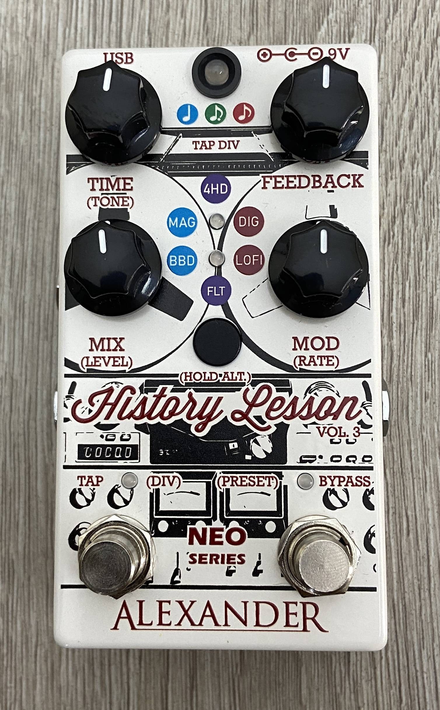Alexander pedals history lesson delay vol.3 Effetti Alexander pedals