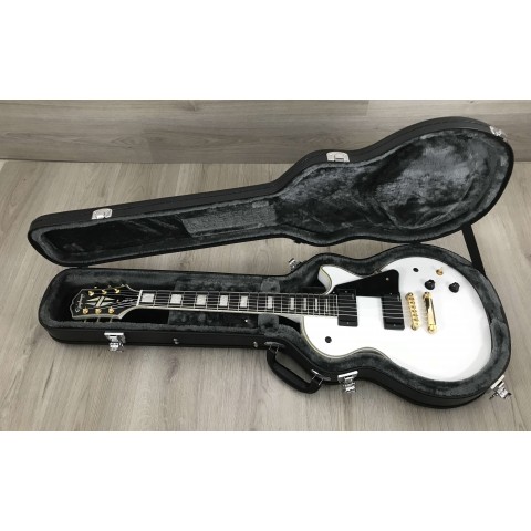 Epiphone Inspired by Gibson Les Paul Custom Apline White + EMG Zakk Wylde Set Black