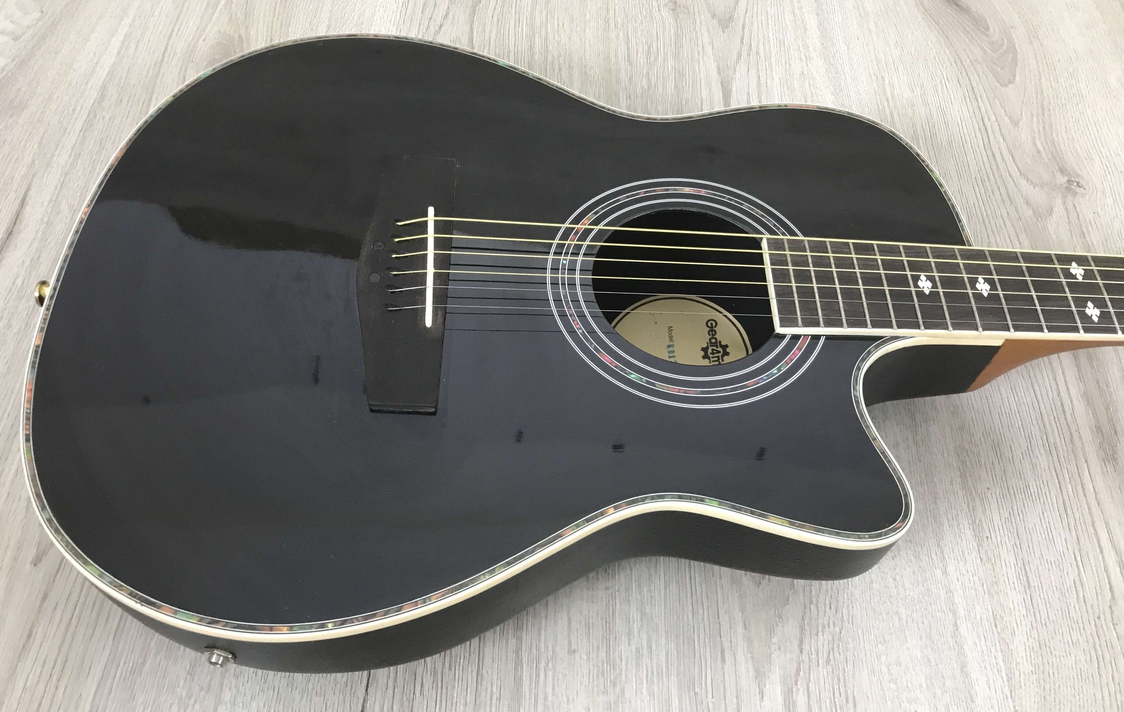 4/4 CHITARRA ACUSTICA ROUNDBACK NERO - EQ ELLETRO CHITARRA - Foto 7