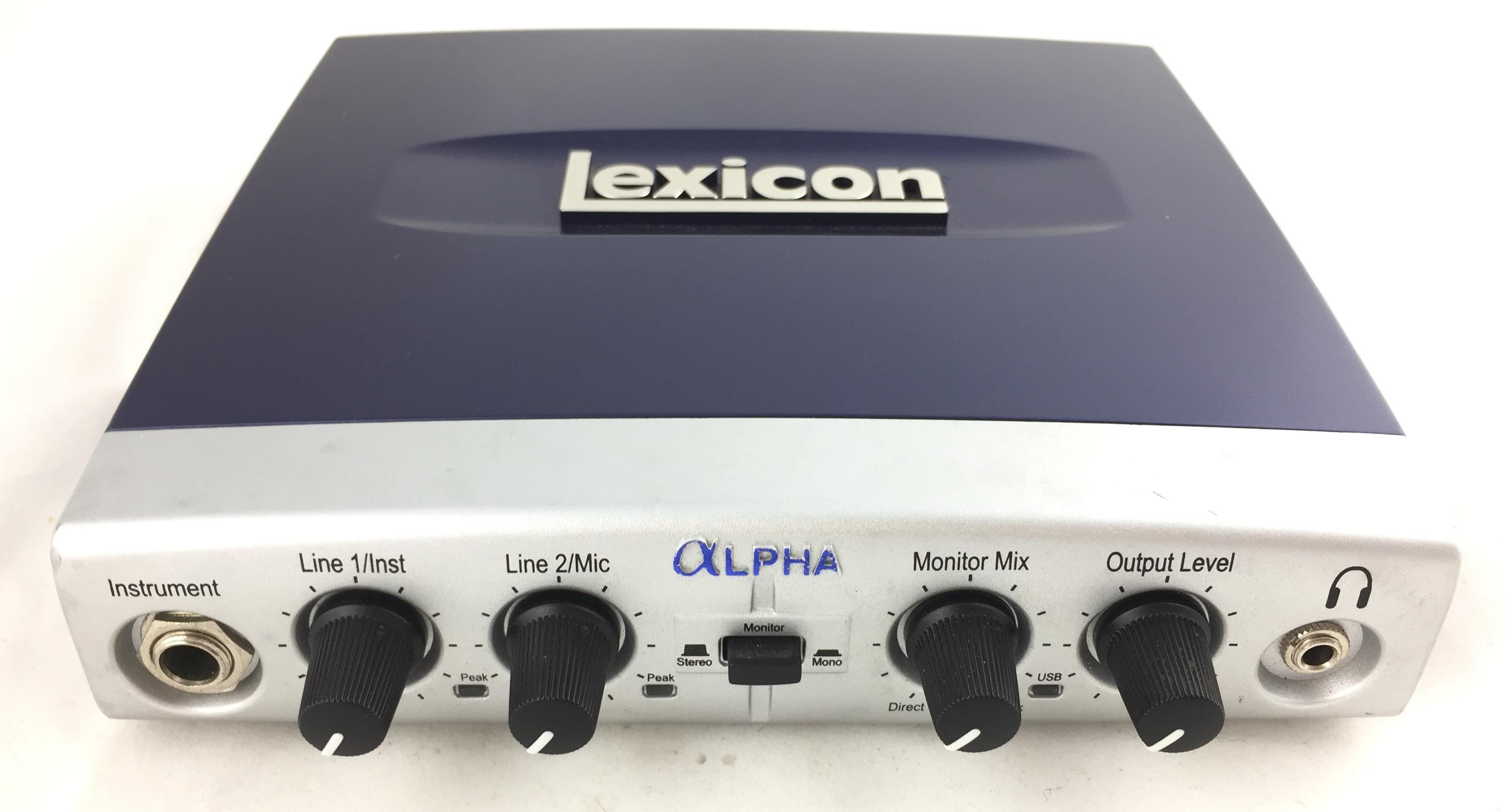 Звуковая карта внешняя lexicon alpha