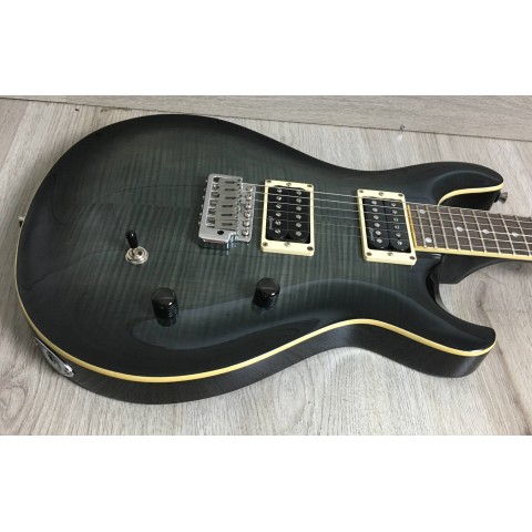 Chitarra Elettrica Harley Benton CST-24 Deluxe black flame