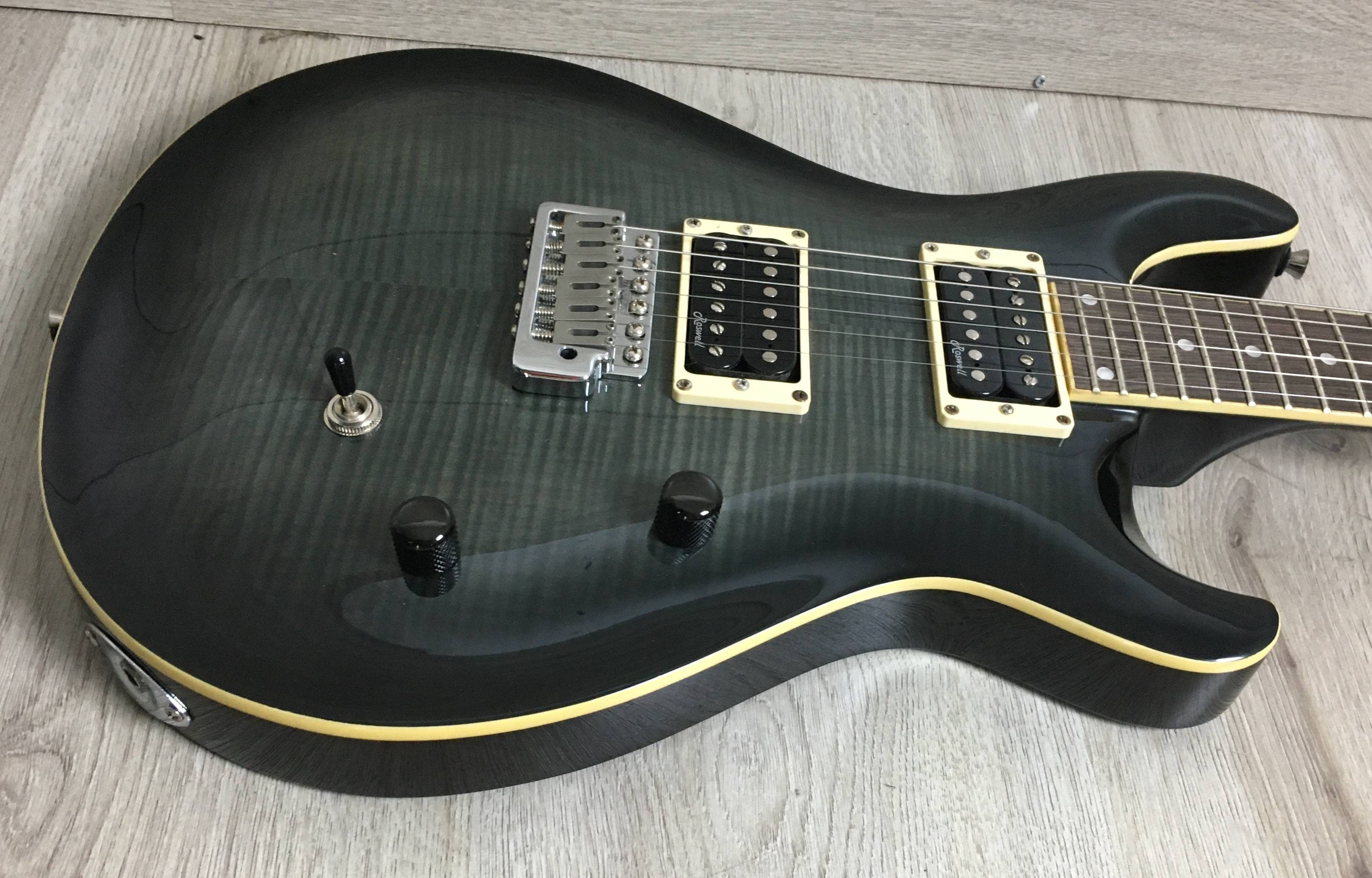 Chitarra Elettrica Harley Benton CST-24 Deluxe black flame