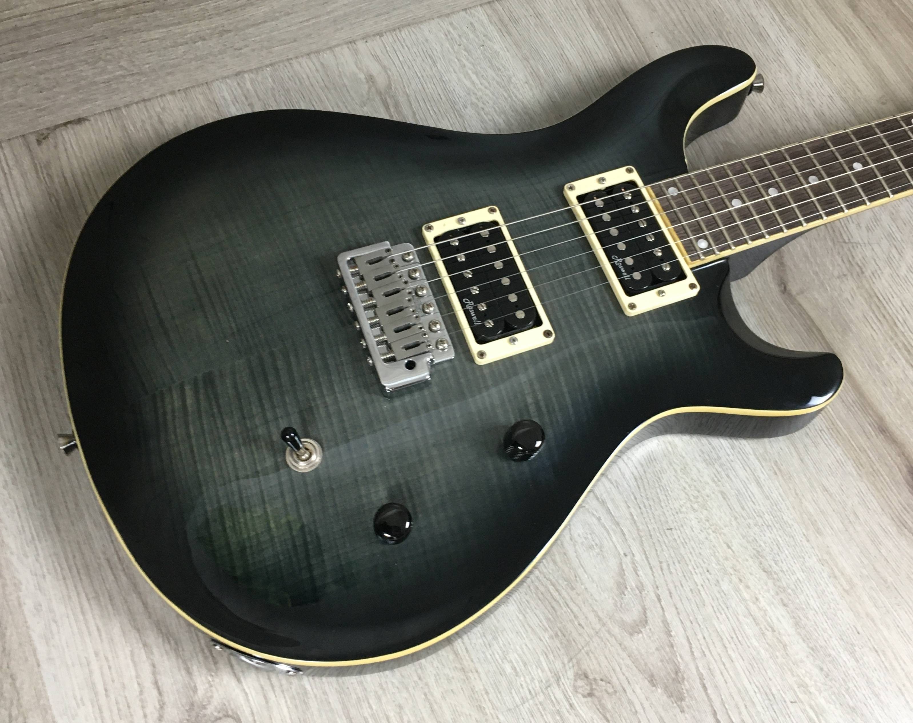 Chitarra Elettrica Harley Benton CST-24 Deluxe black flame