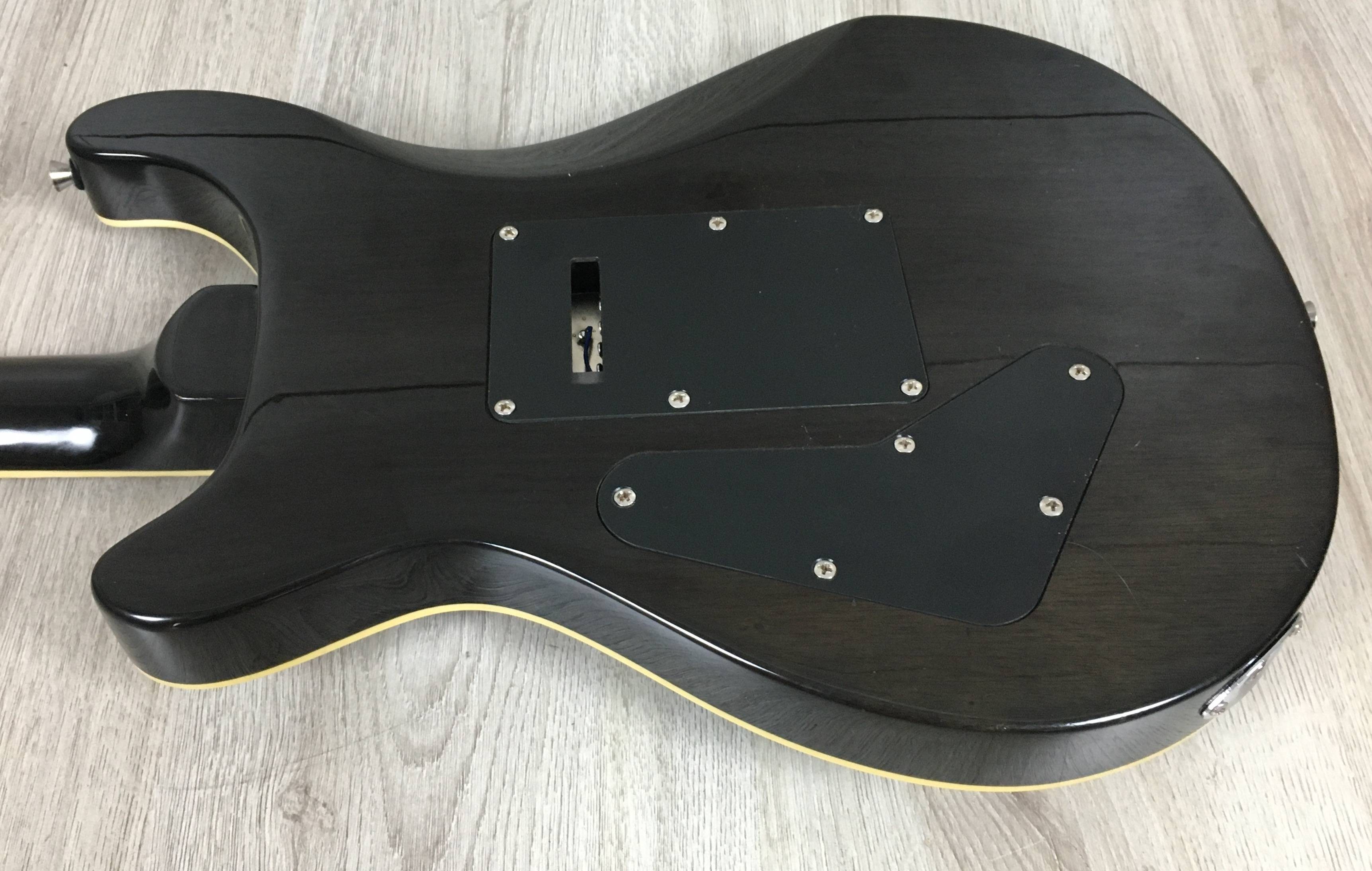 Harley Benton CST-24 Black Flame 訳あり CST-24T P90 Black Flame