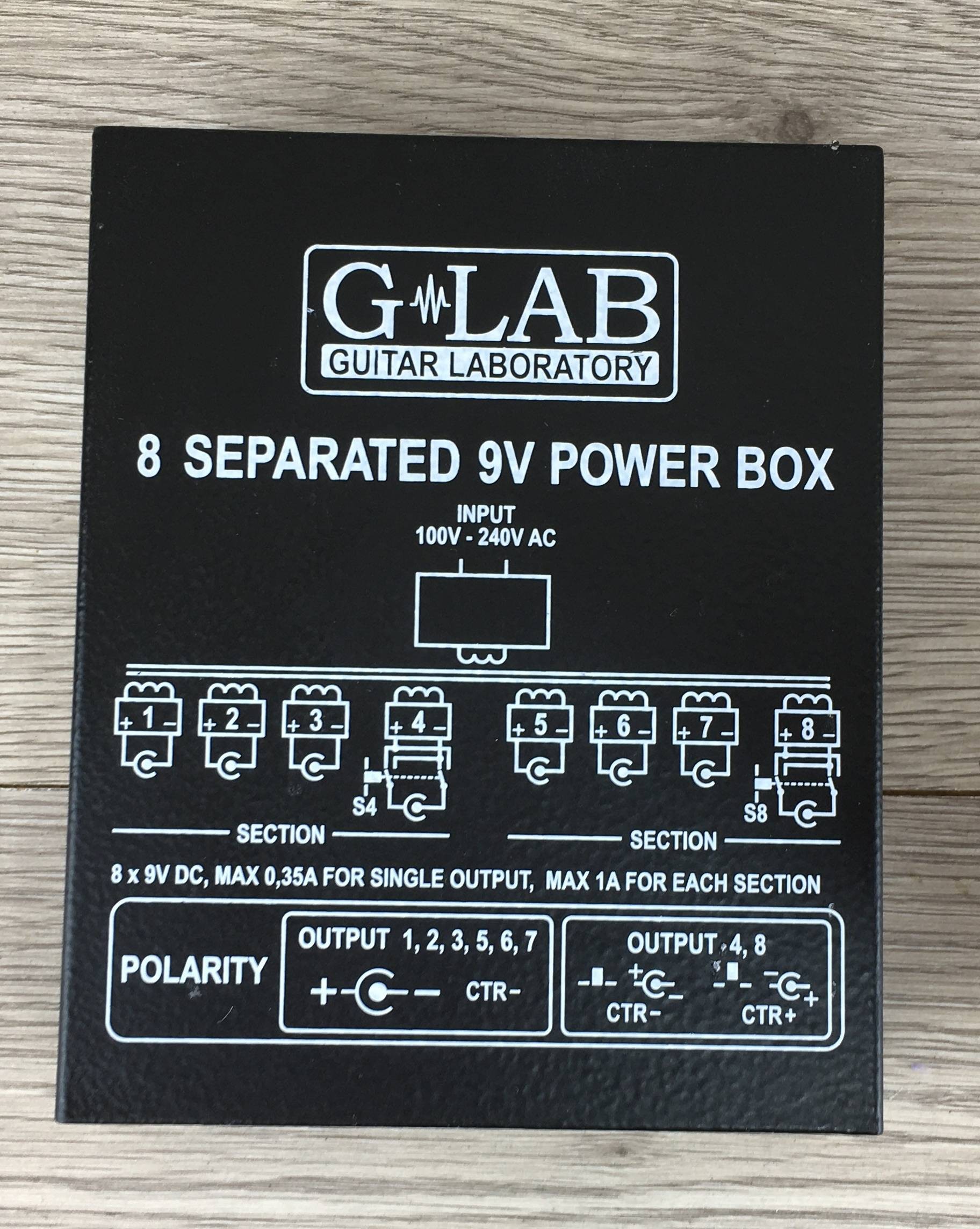 ギター G-Lab 8 Separated 9V Power Box PB-1 9v Power box PB-1 – G-Lab