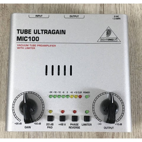 Behringer Tube Ultragain MIC100 preamplificatore microfonico valvolare