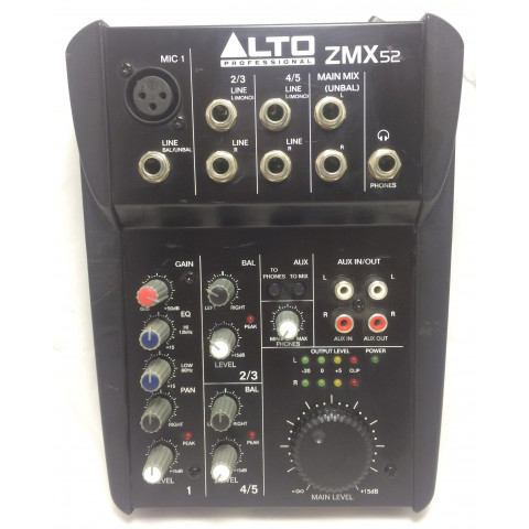 Alto ZMX52  mixer 5 canali