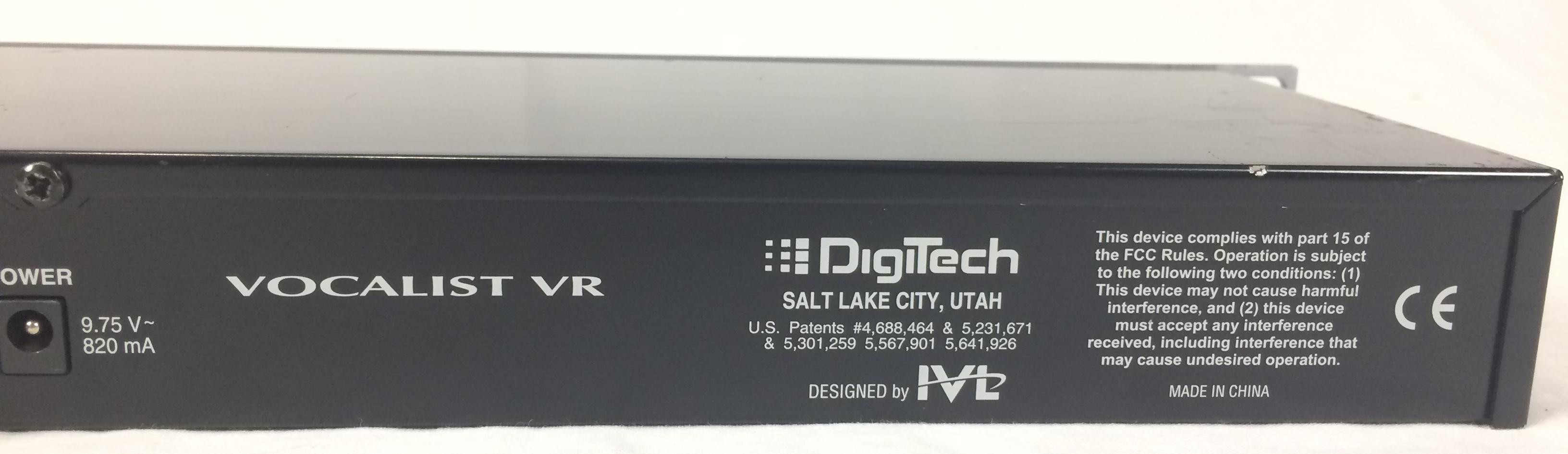 Digitech Vocalist VR Effetti e Processori Digitech