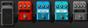 Pedaliera effetti chitarra con compressore